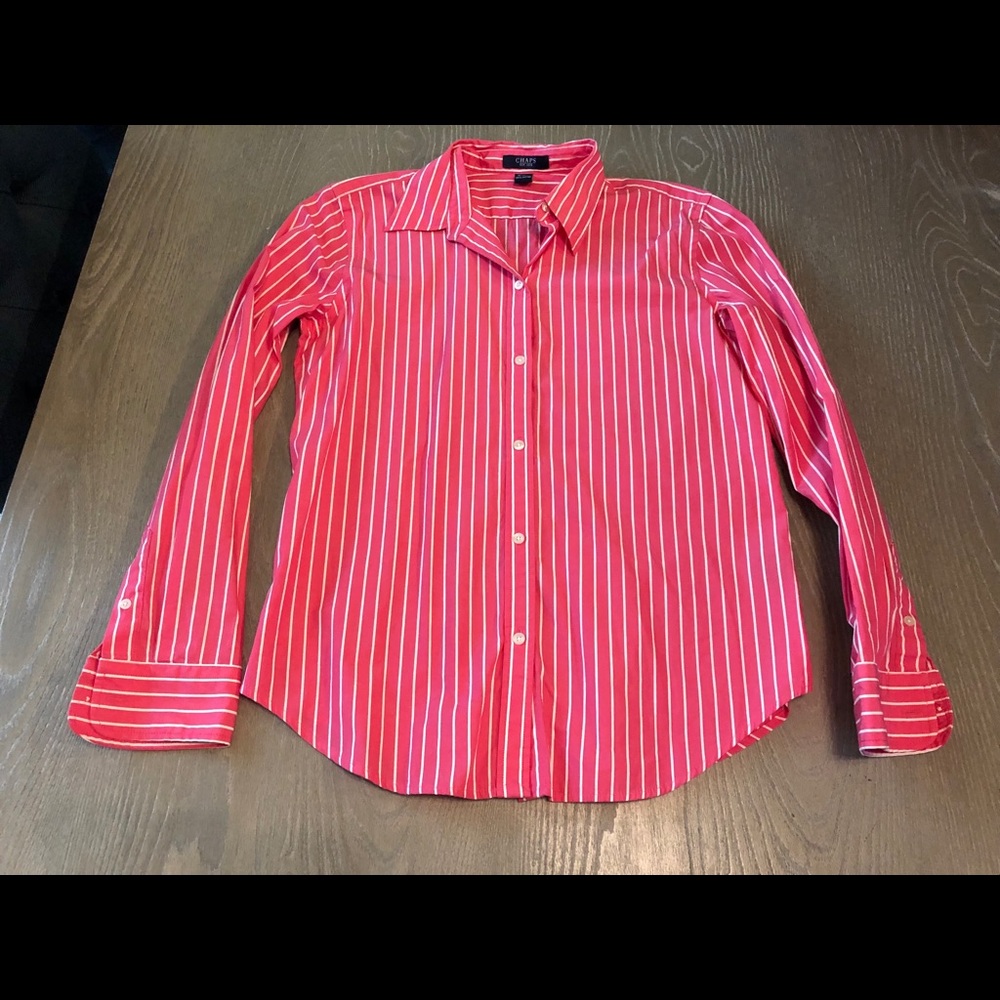 Chaps button down long sleeve shirt